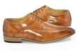 Men's Brown Apron-Toe Derby Dress Shoe