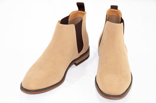 Beige Suede Chelsea Boot - Vamp, Toe, And Outsole
