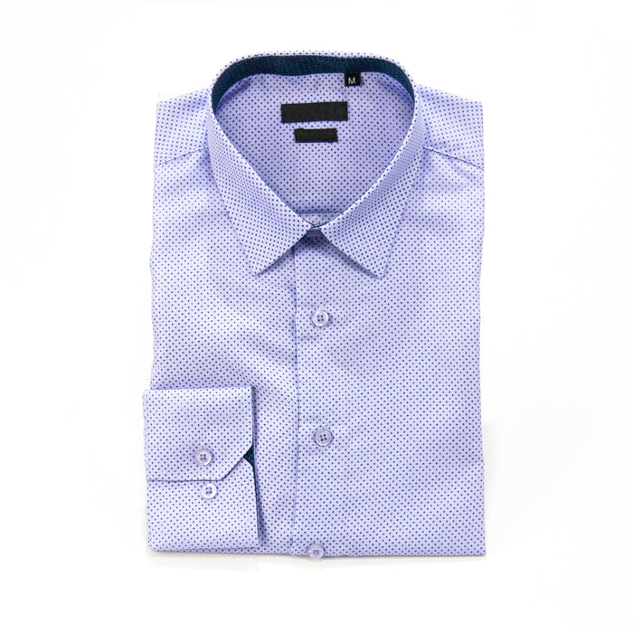 Lavender Slim-Fit Designer Dress Shirt