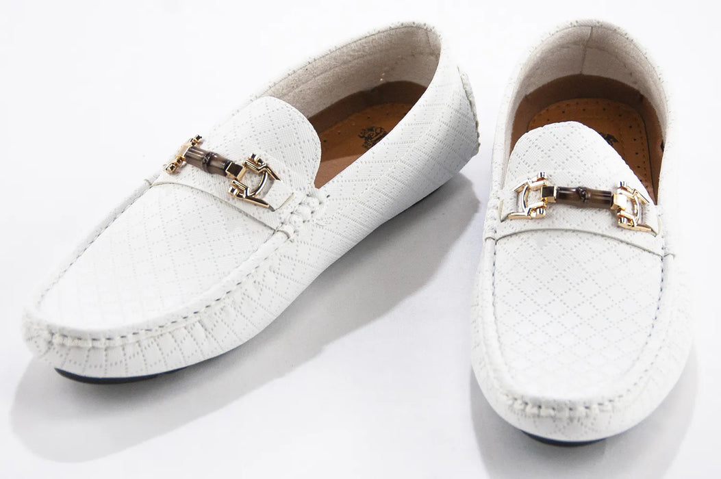 White Woodbit Driver Loafer