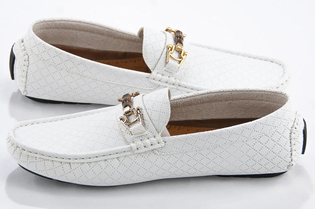 White Woodbit Driver Loafer