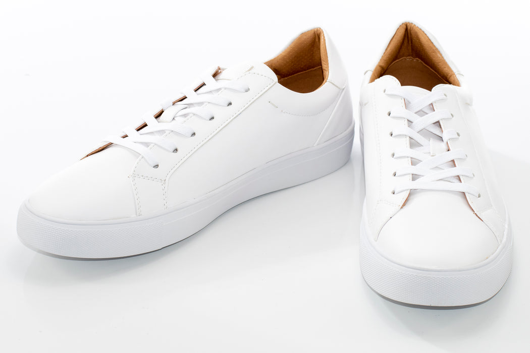 White Minimalist Sneaker Lace-Ups