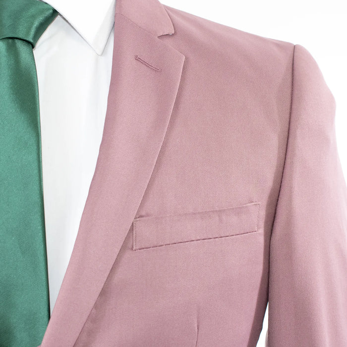 Men's Dusty Rose 3-Piece Ultra-Slim Suit