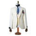Chauncey | Cream Pinstripe 3-Piece Tailored-Fit Suit