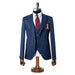 Chauncey | Navy Blue Pinstripe 3-Piece Tailored-Fit Suit