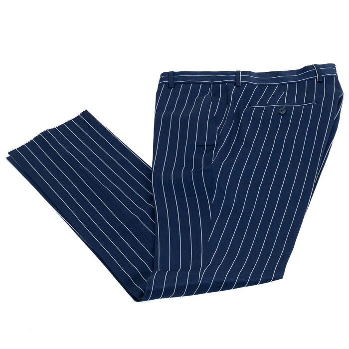 Chauncey | Navy Blue Pinstripe 3-Piece Tailored-Fit Suit