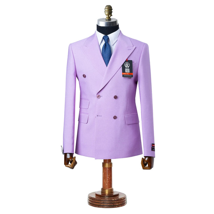 Dutch | Lavender Double-Breasted 2-Piece Tailored-Fit Suit