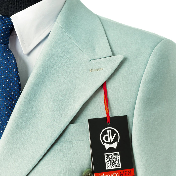 Dutch | Mint Double-Breasted 2-Piece Tailored-Fit Suit