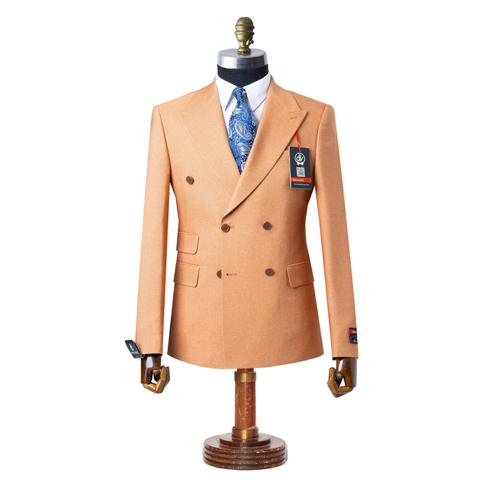 Dutch | Mocha Double-Breasted 2-Piece Tailored-Fit Suit