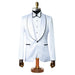 Laurent | White Tailored-Fit Tuxedo Jacket
