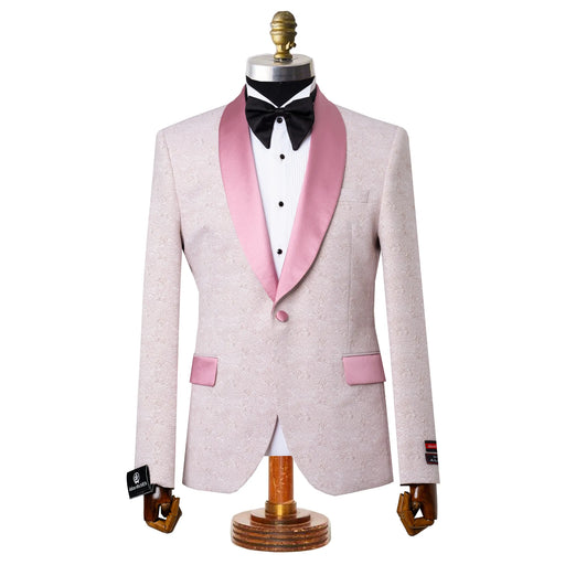 Cedric | Dusty Rose Splash Tailored-Fit Jacket