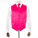 Fuchsia Vest with Matching Necktie and Hanky