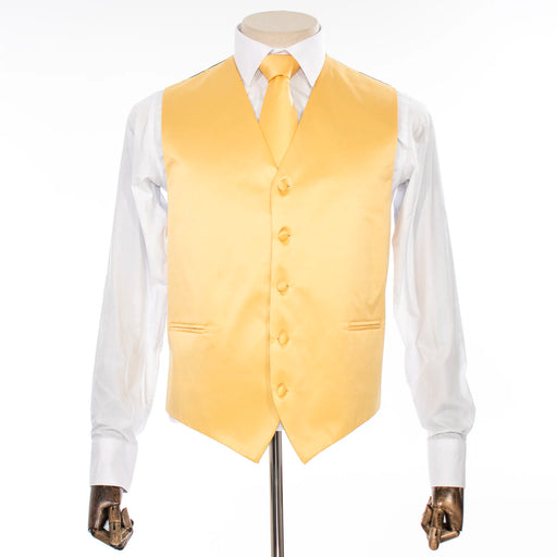 Gold Vest with Matching Necktie and Hanky