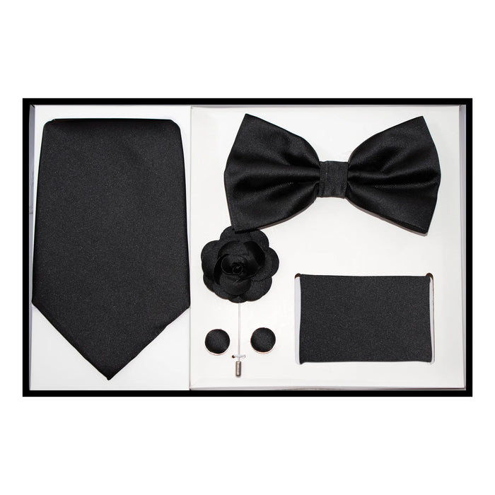 Solid Satin 5-Piece Accessory Set