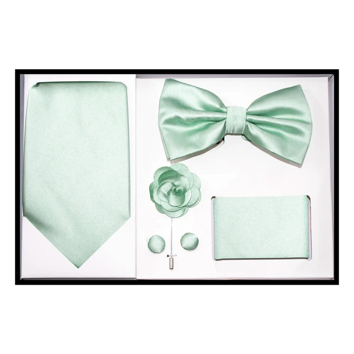 Solid Satin 5-Piece Accessory Set