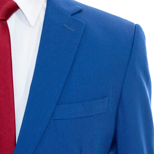 Men's Solid Blue 2-Piece Slim-Fit Suit