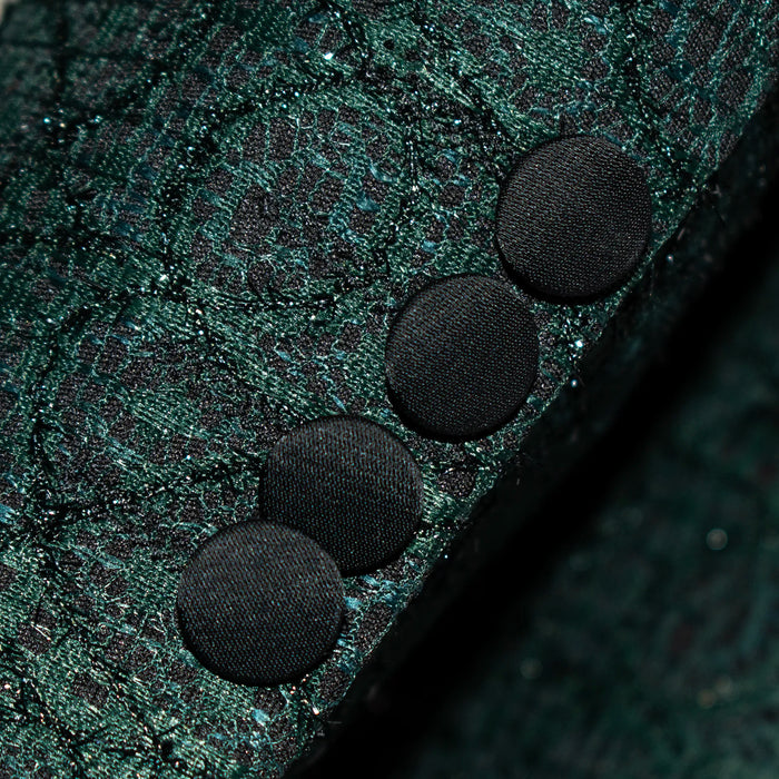 Green Sparkle 3-Piece Tailored-Fit Tuxedo