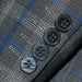 Gray and Blue Windowpane 3-Piece Tailored-Fit Suit