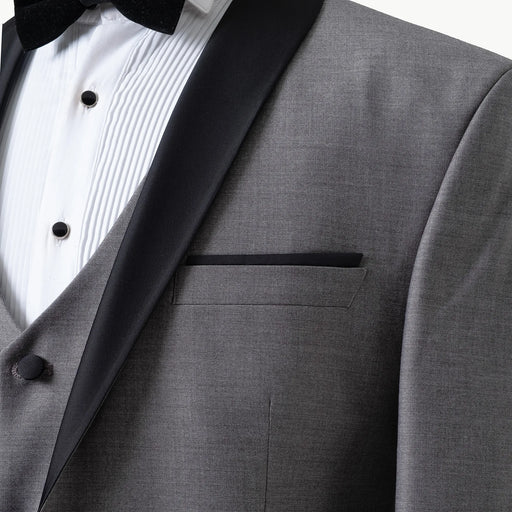 Gray 3-Piece Tailored-Fit Tuxedo