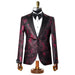 Orlando | Black and Pink Floral Tailored-Fit Jacket