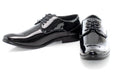 Men's Patent Black Leather Derby Shoe