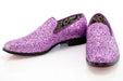 Purple Glitter Smoking Loafer