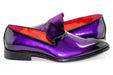 Purple Patent Leather and Velvet Loafer