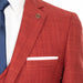 Auburn Solid 3-Piece Tailored-Fit Suit