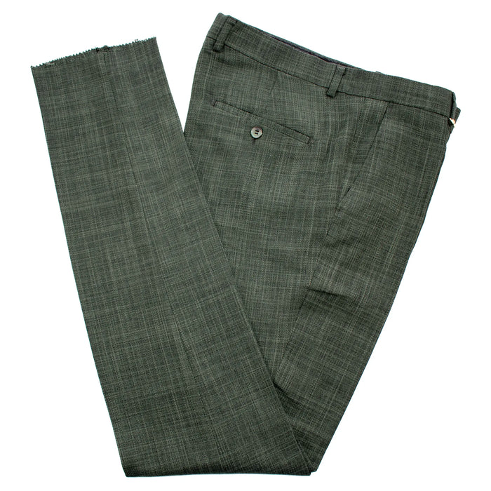 Hunter Green Plaid 3-Piece Tailored-Fit Suit