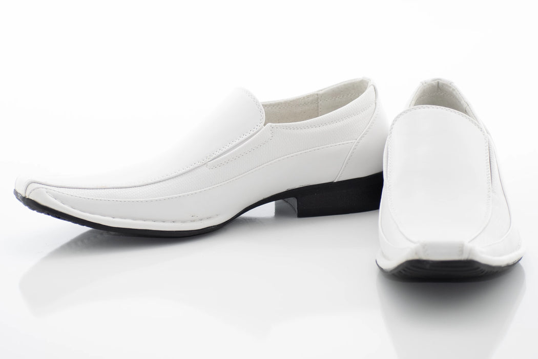 White Slip-On Fashion Loafer