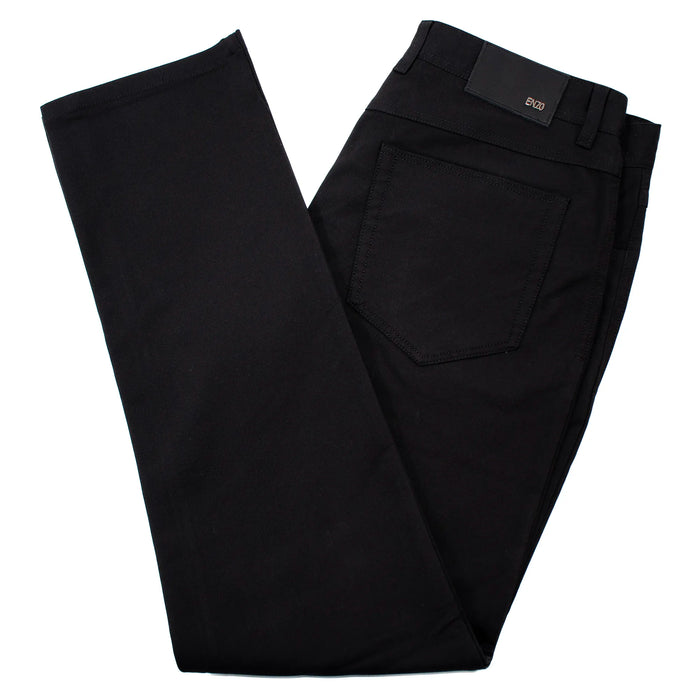 Black 4-Way Stretch Tailored-Fit Chino