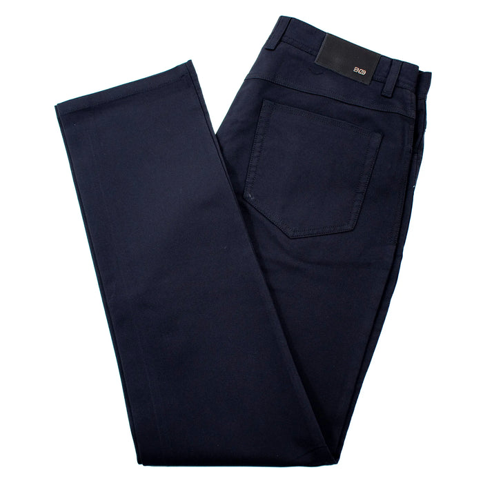 Navy Blue 4-Way Stretch Tailored-Fit Chino