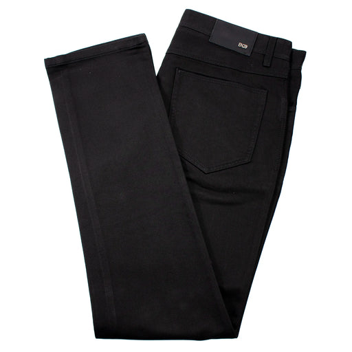 Men's Black Stretch Slim-Fit Chino Pants
