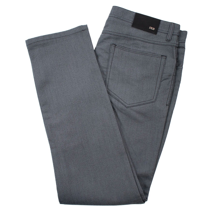 Men's Gray Stretch Slim-Fit Chino Pants