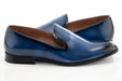 Men's Navy Blue Leather Dress Loafer Shoe