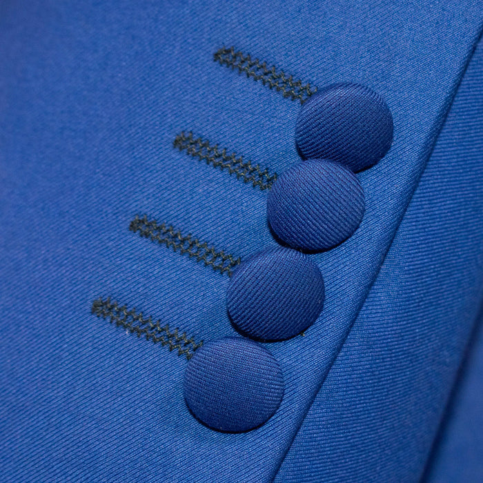 Royal Blue Solid 2-Piece Slim-Fit Tuxedo
