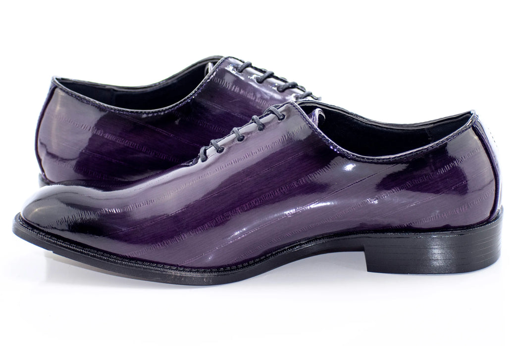 Purple Patent Leather Oxford Lace-ups