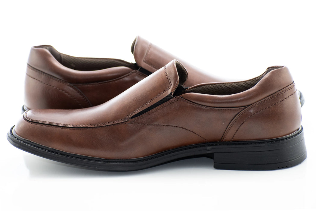 Brown Grain Leather Venetian Dress Loafer