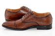 Men's Brown Cap-Toe Oxford Dress Shoe