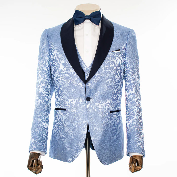 Blue Baroque 3-Piece Tailored-Fit Tuxedo