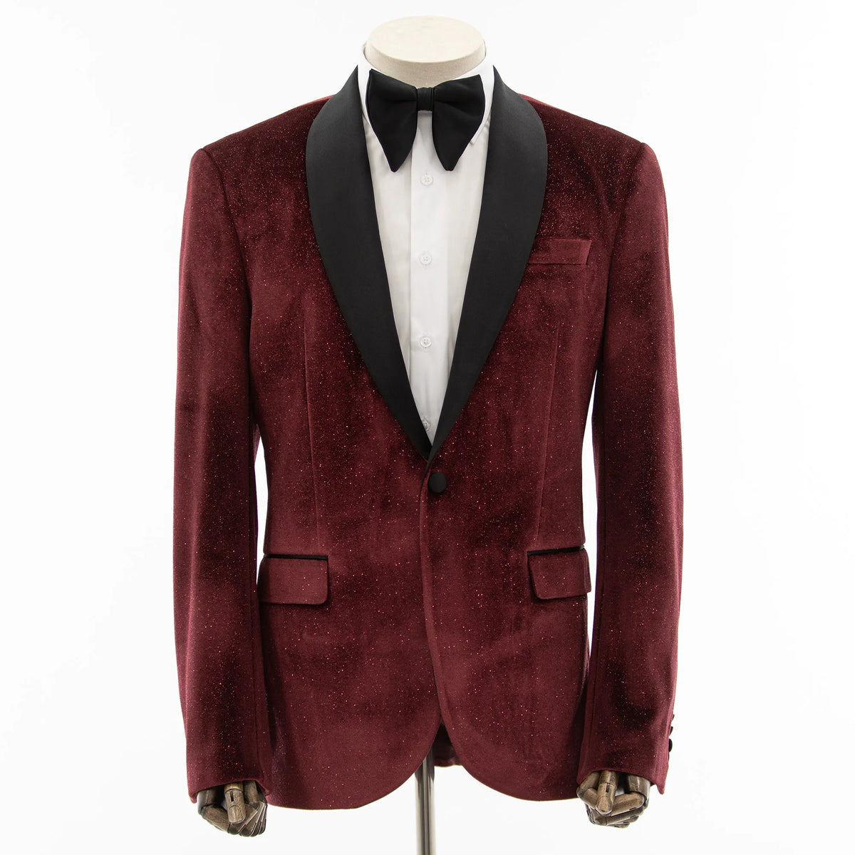 Men'S Burgundy Velvet ~ Crushed Velour Tuxedo Men'S Blazer Jacket ~ Sport Coat Burgundy Tuxedo