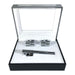 Men's Textured Bar Cufflink Tie-Bar Set
