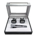 Men's Textured Bar Cufflink Tie-Bar Set
