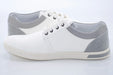 White Perforated Casual Lace-Up Sneaker
