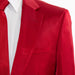 Men's Burgundy Satin 2-Piece Big & Tall Suit
