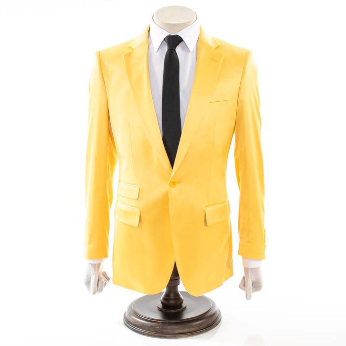 Men's Gold Satin 2-Piece Big & Tall Suit