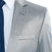 Men's Gray Satin 2-Piece Big & Tall Suit