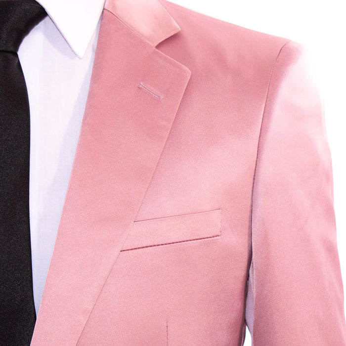 Men's Rosegold Pink 2-Piece Big & Tall Suit
