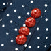 Men's Navy Blue Polka Dot Slim-Fit Jacket