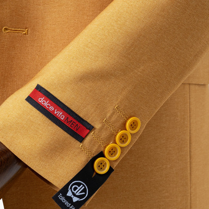 Calvin | Mustard 3-Piece Tailored-Fit Suit
